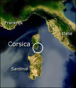 Corsica - geografische ligging